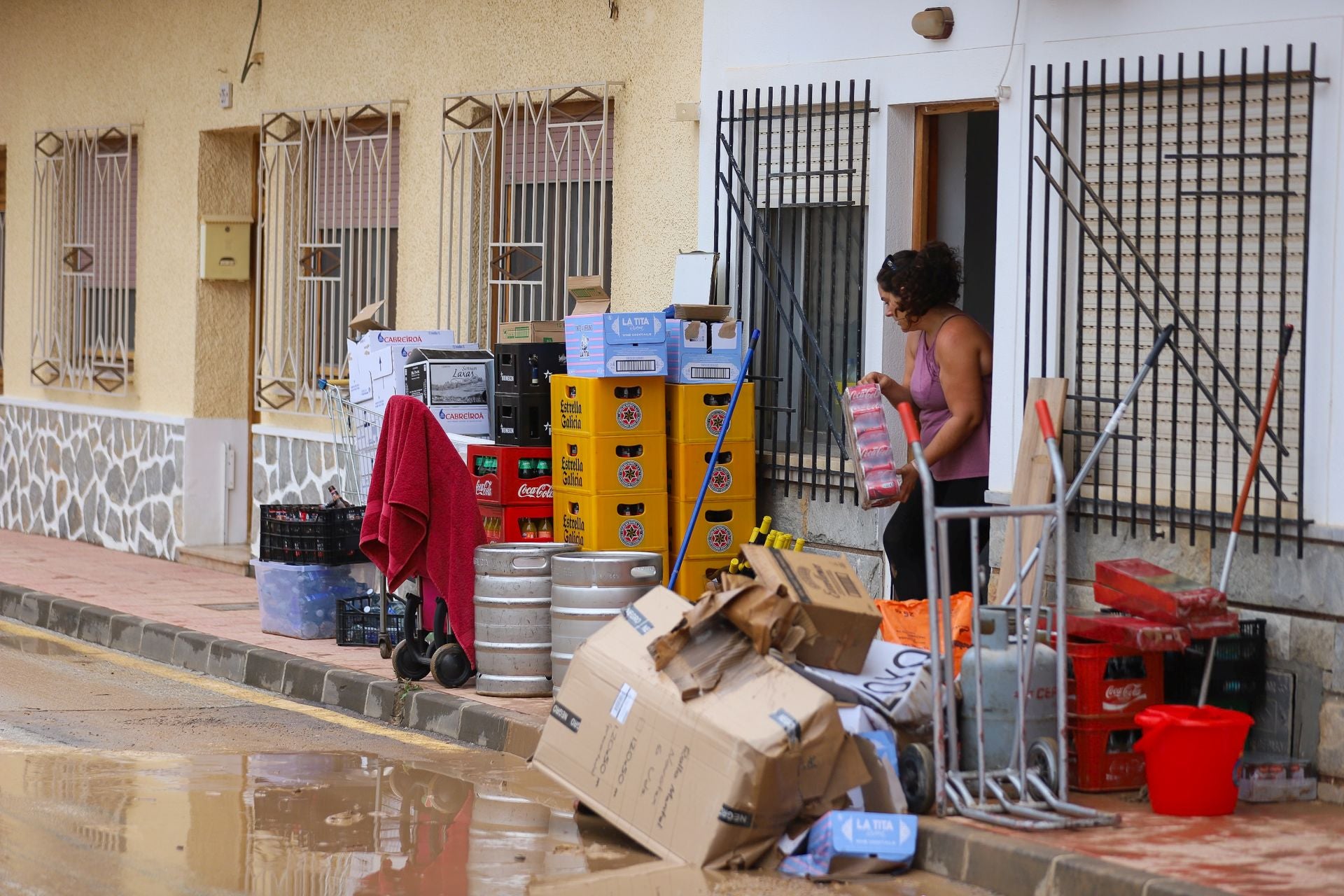 Los efectos del temporal en San Javier, en imágenes