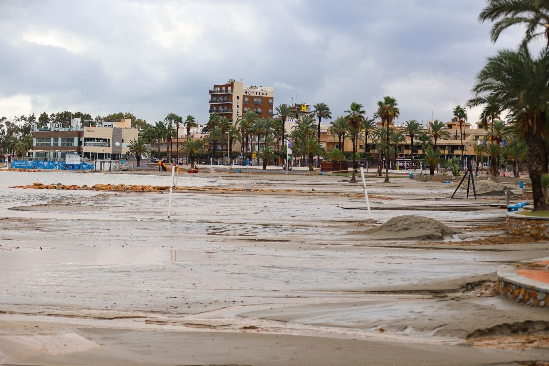 Los efectos del temporal en San Javier, en imágenes
