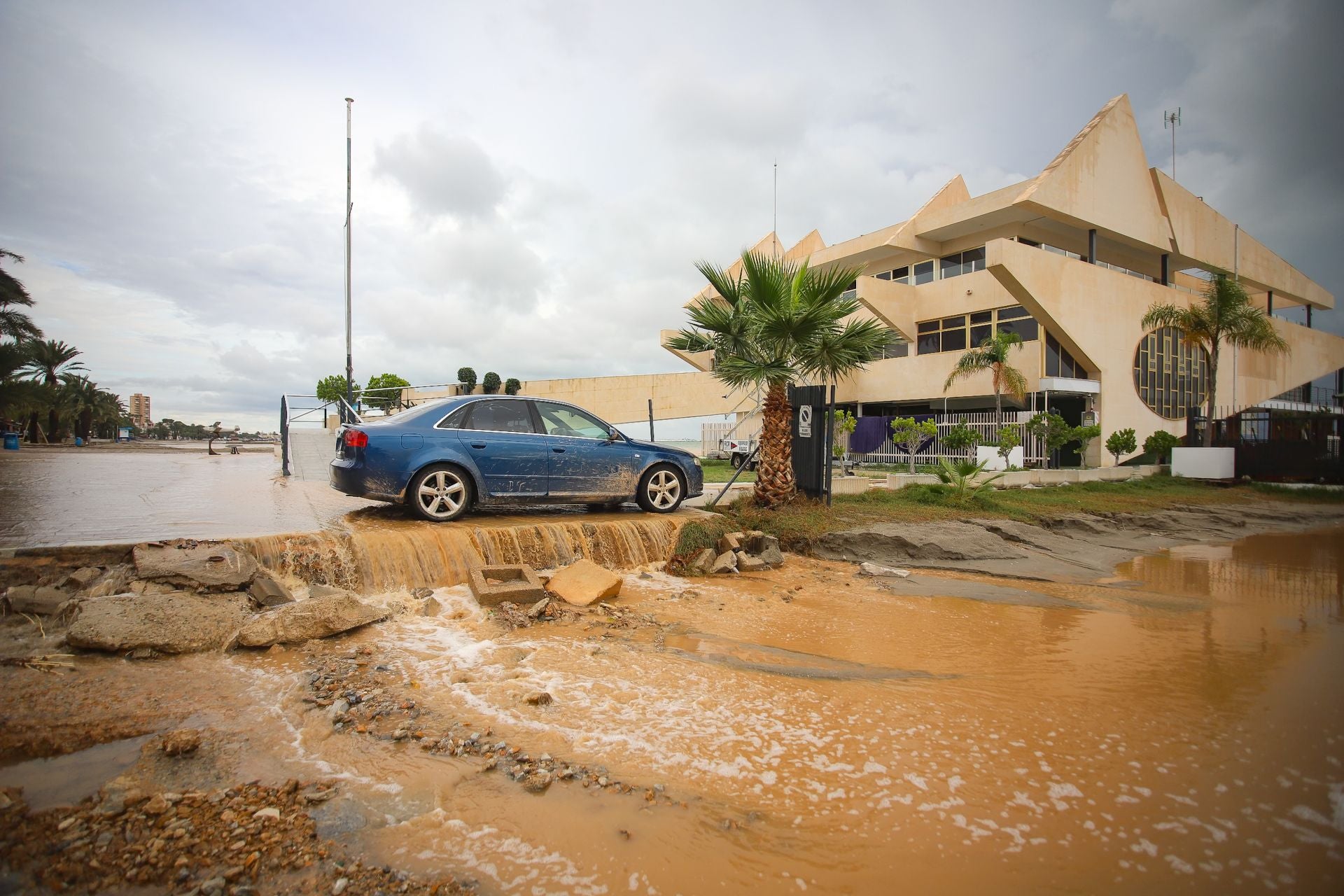 Los efectos del temporal en San Javier, en imágenes