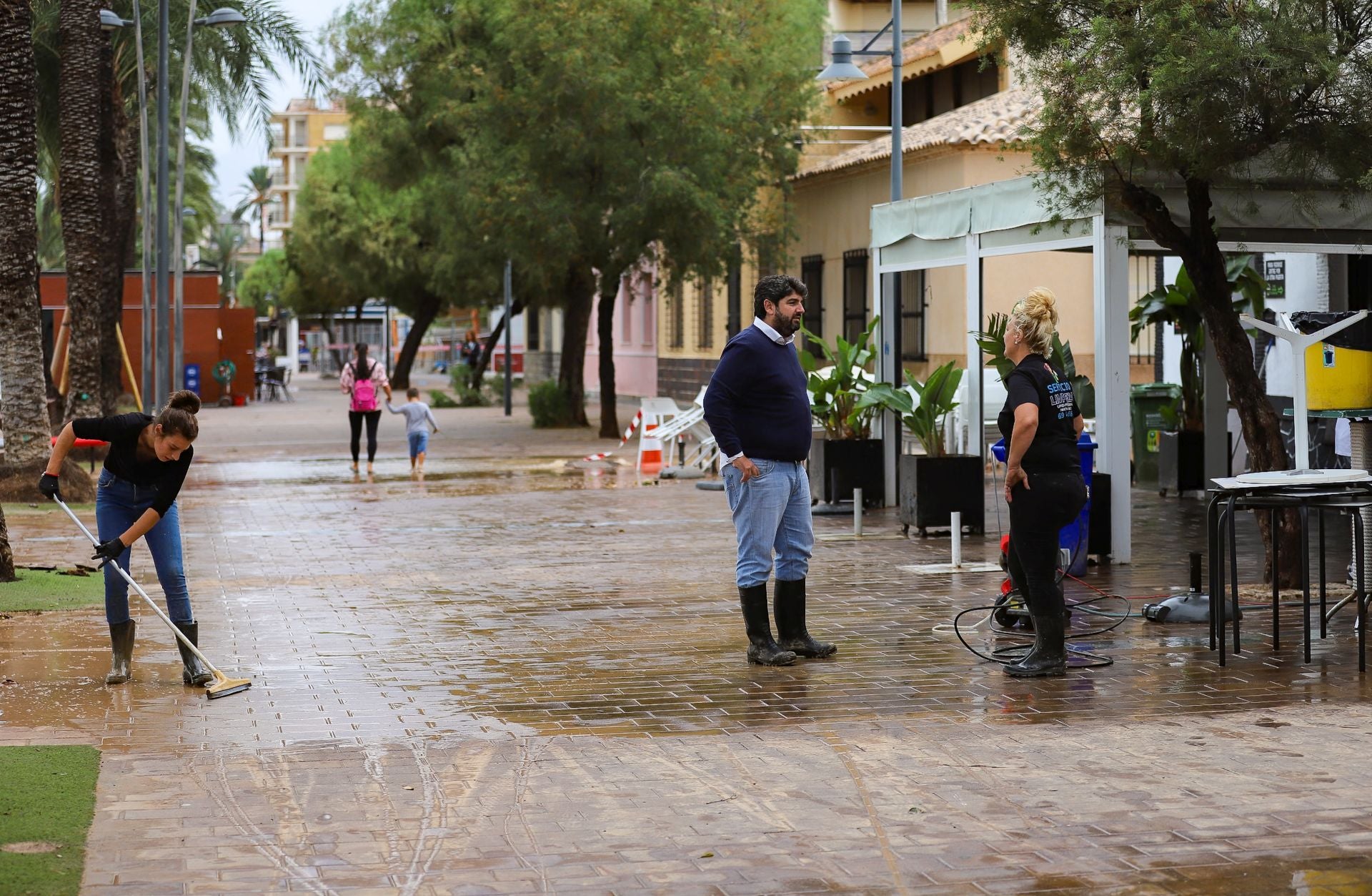 Los efectos del temporal en San Javier, en imágenes