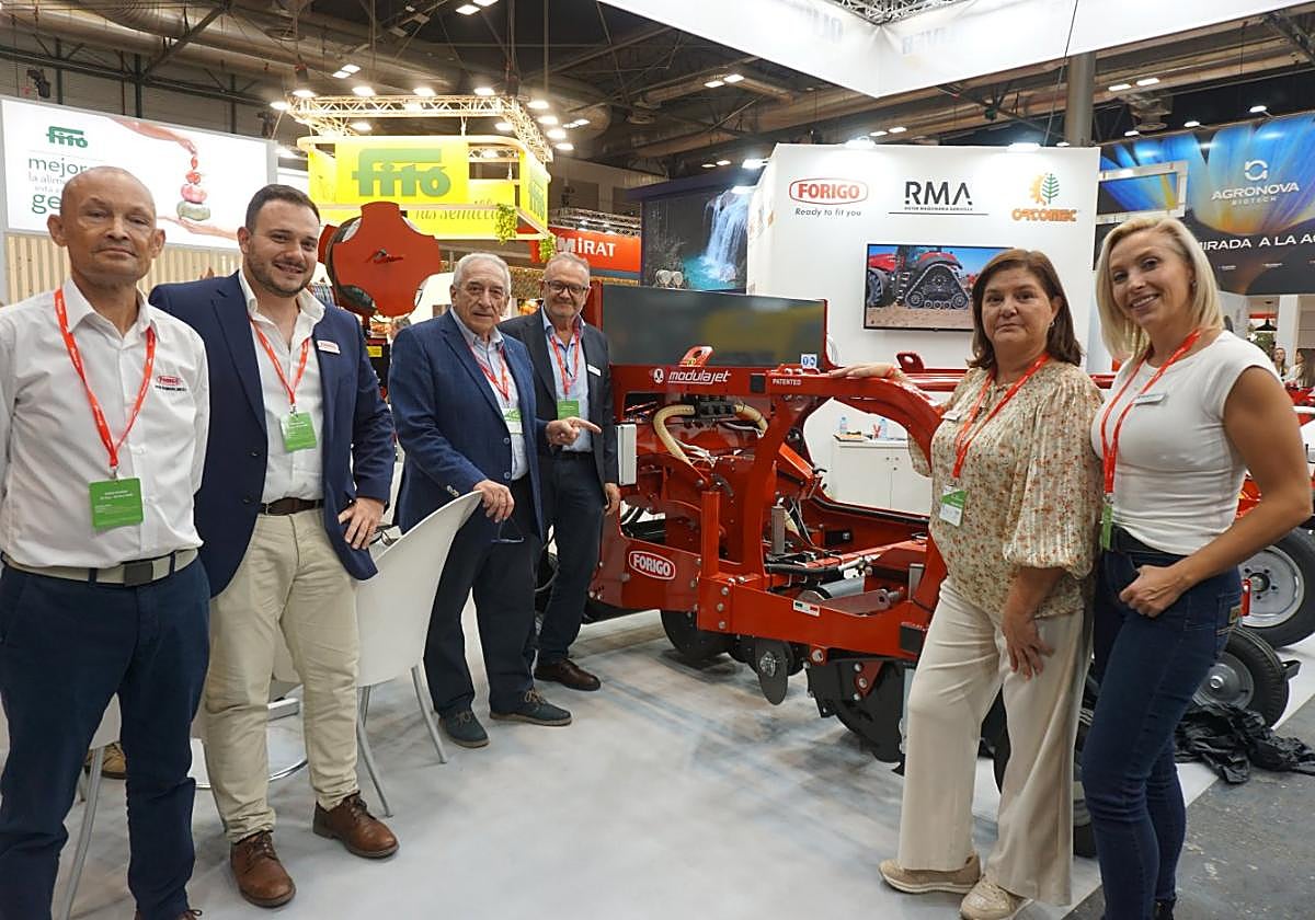 El equipo de Ibarra Lorca y Roter Maquinaria en Madrid.