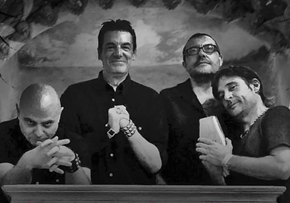 La banda de punk cartagenera Kante Pinrélico, retratada para uno de sus discos.