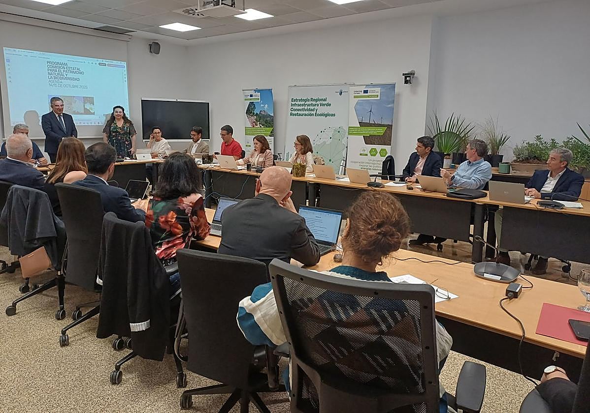 La Comisión Estatal para el Patrimonio Natural y la Biodiversidad, este martes, reunida por primera vez en la Región de Murcia.