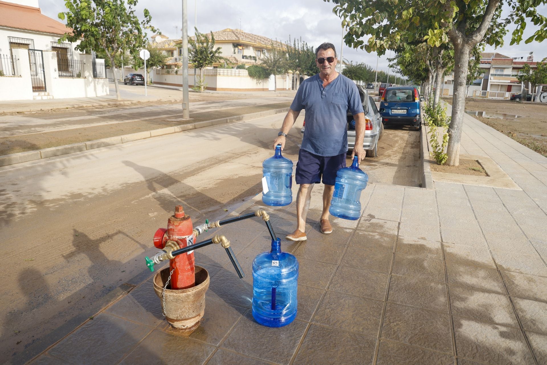 Sin agua potable en el Mar Menor, en imágenes