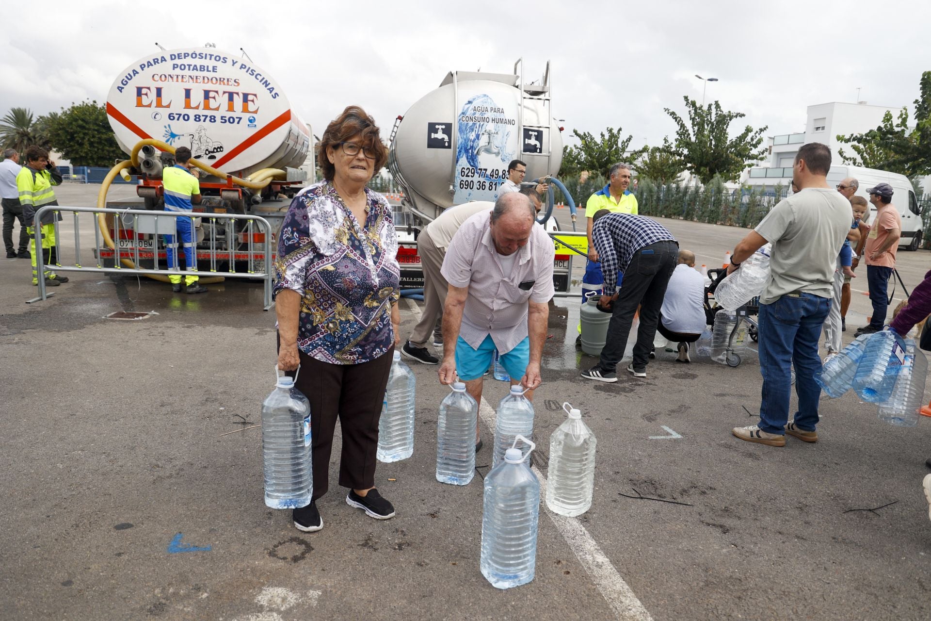 Sin agua potable en el Mar Menor, en imágenes