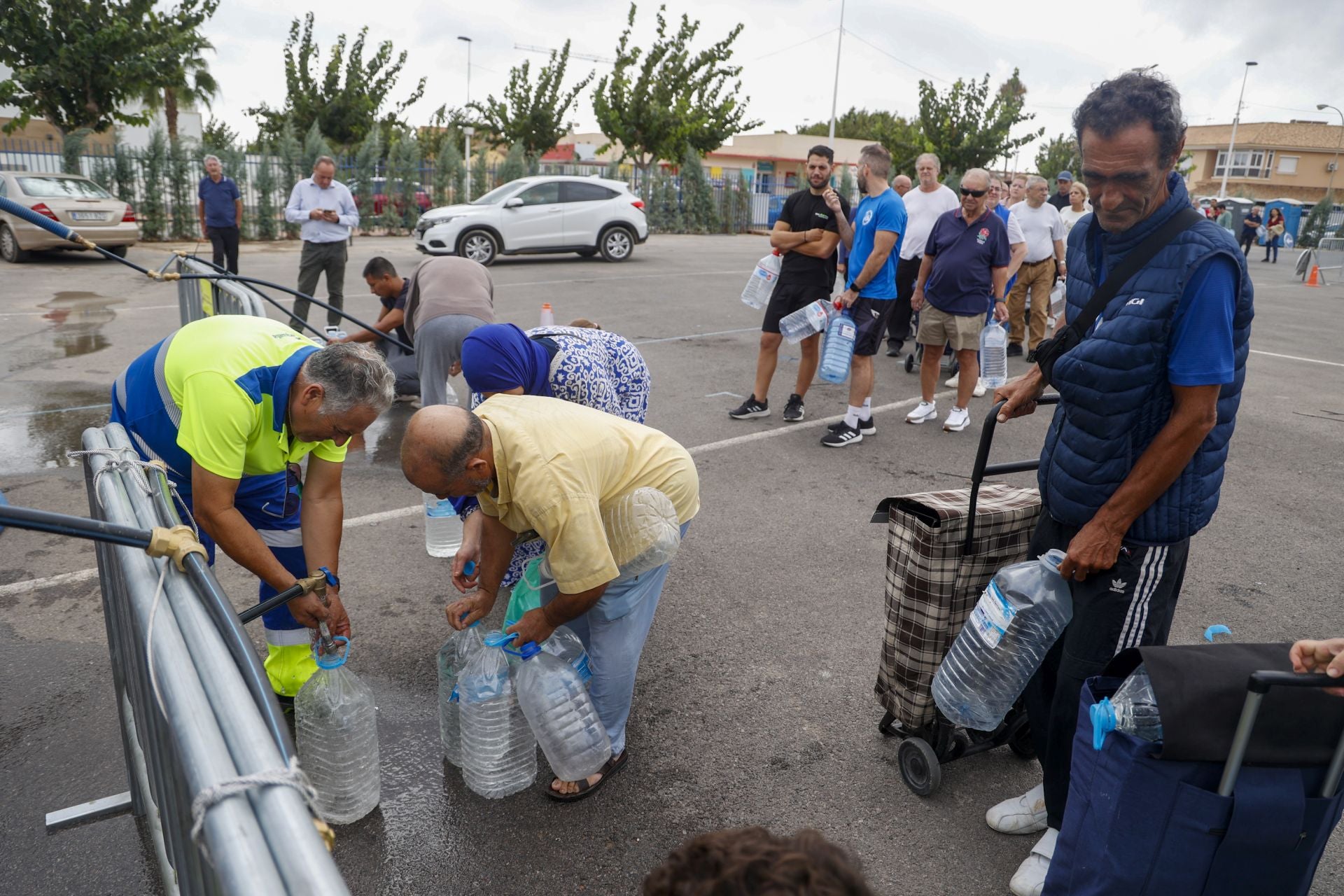 Sin agua potable en el Mar Menor, en imágenes
