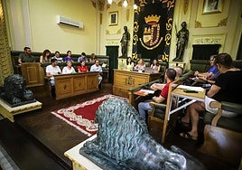 Imagen de archivo del pleno municipal celebrado en el Ayuntamiento de Jumilla.