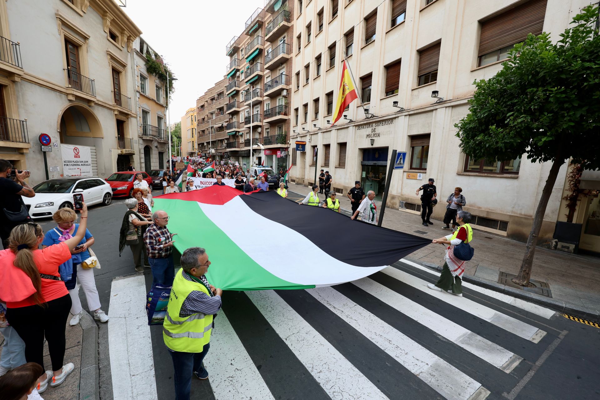 La movilización social por Palestina en Murcia, en imágenes