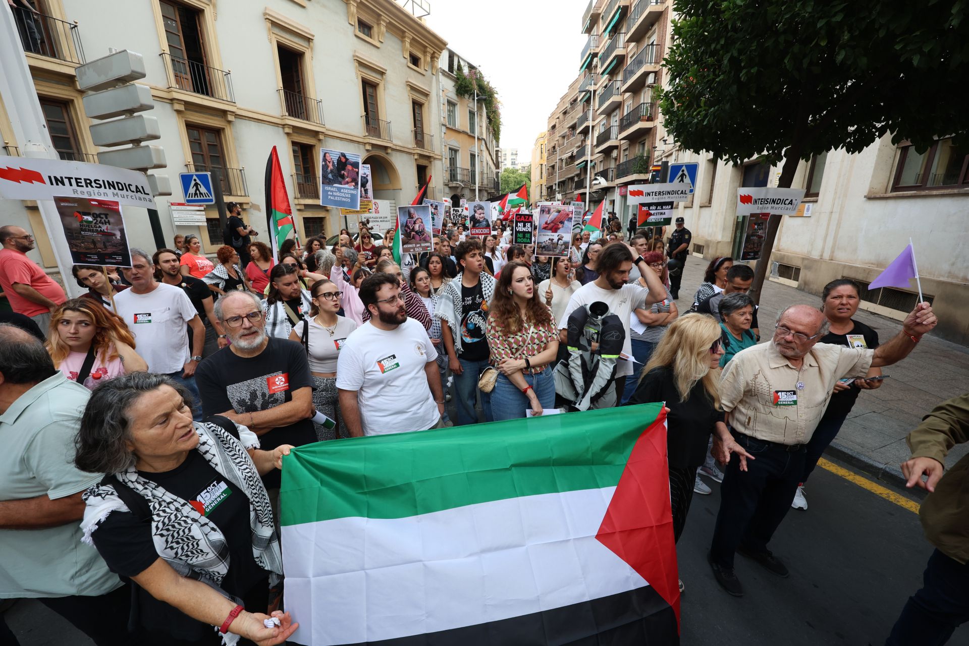 La movilización social por Palestina en Murcia, en imágenes