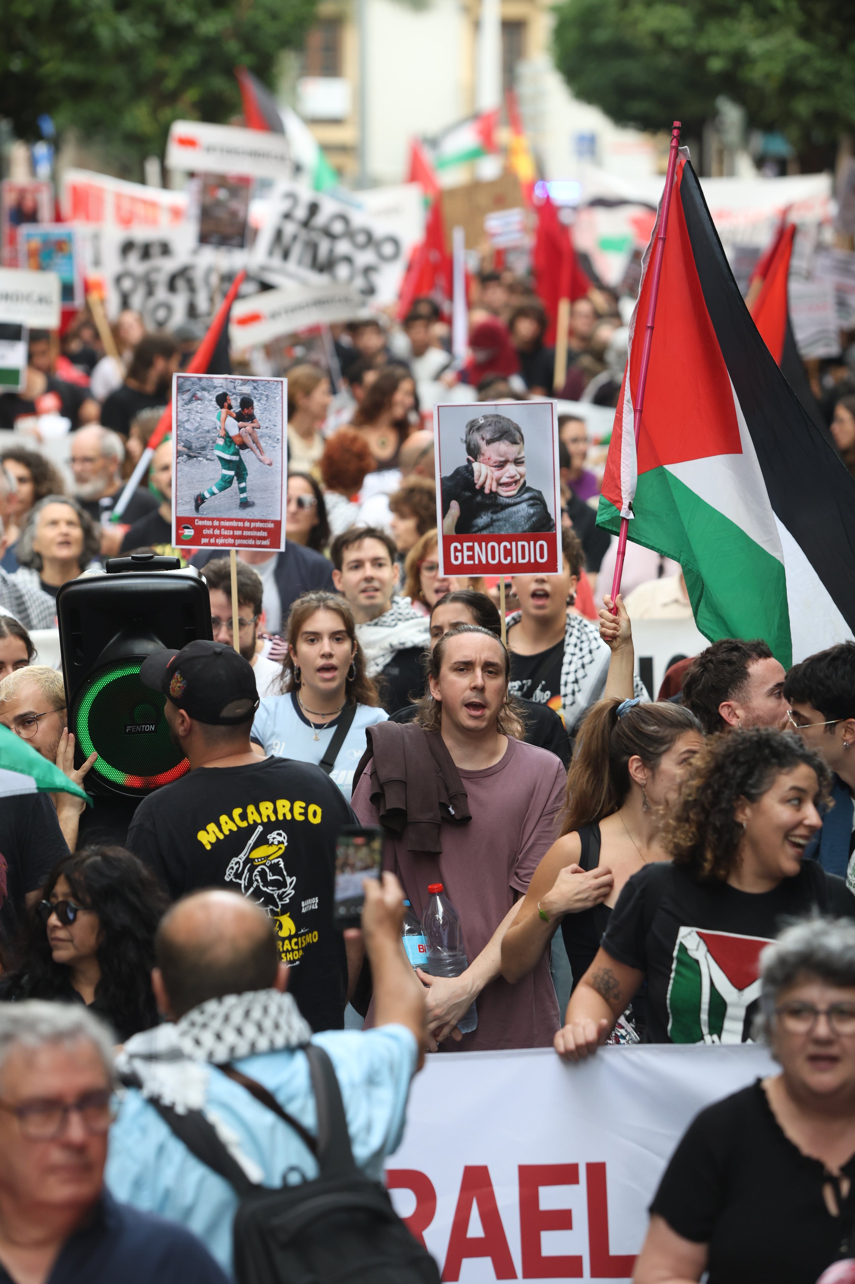 La movilización social por Palestina en Murcia, en imágenes