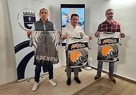 Ángel Sánchez, Pepe Tudela y Jesús Sánchez durante la presentación.