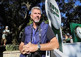 Stuart FranklinEn 'tee' del 1 del Villa de Madrid.