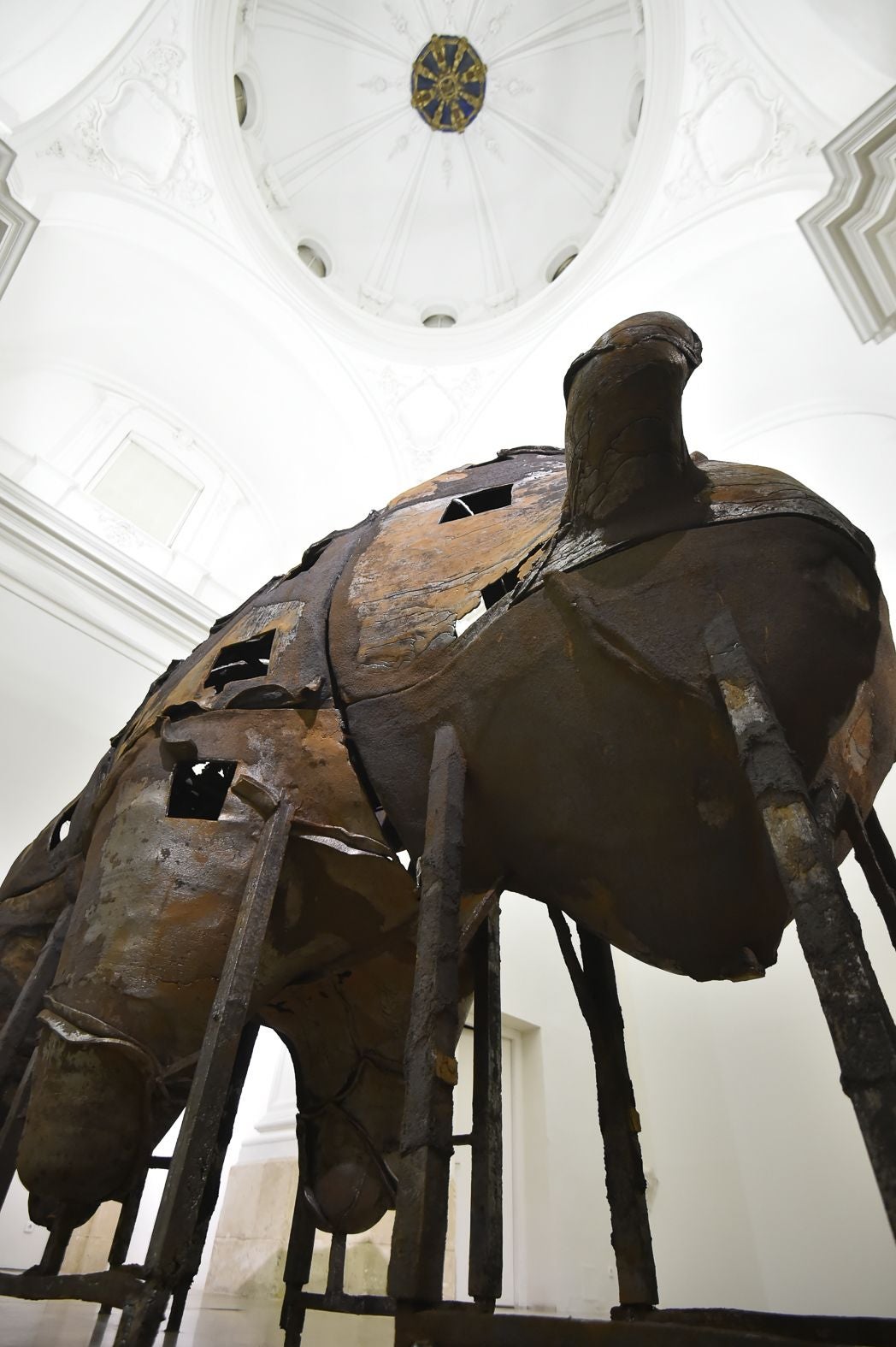 Imagen - Vista parcial del gran bisonte situado bajo la cúpula de la Sala Verónicas. Javier Carrión / AGM