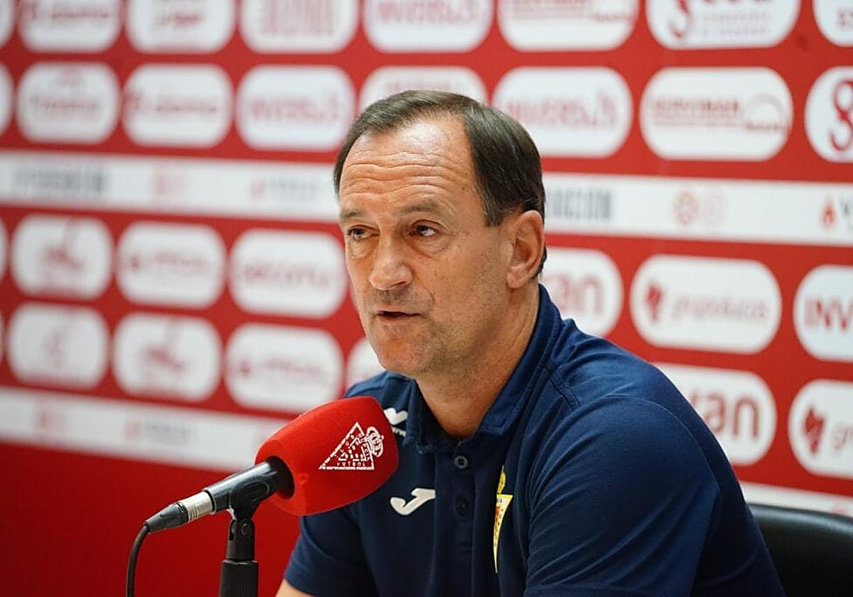 Etxeberria, este viernes, en rueda de prensa.