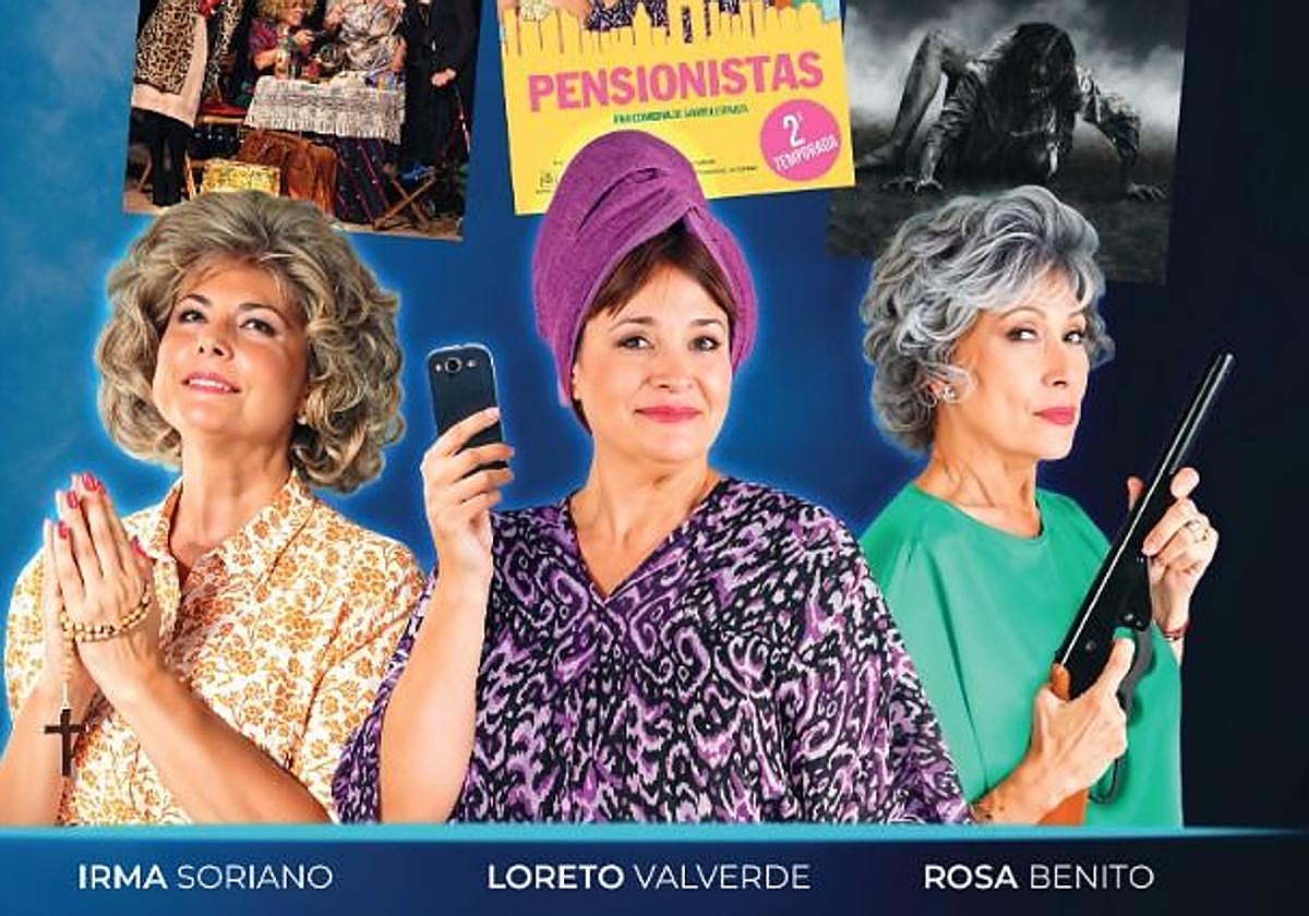 Irma Soriano, Loreto Valverde y Rosa Benito, en 'Pensionistas'.