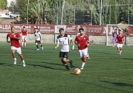 Imagen del Real Murcia Imperial-Minerva de ayer.