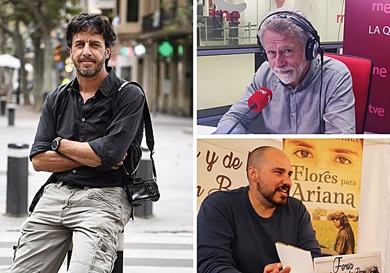 Emilio Morenatti, Miguel Ángel de la Fuente y Antonio Pampliega.