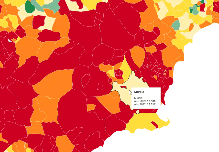 Esto es lo que ingresó de media cada murciano en 2023: por delante de Extremadura, pero muy lejos del País Vasco