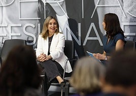 La consejera de Política Social, Familias e Igualdad, Conchita Ruiz, ayer, en 'Expertas Profesionales'.