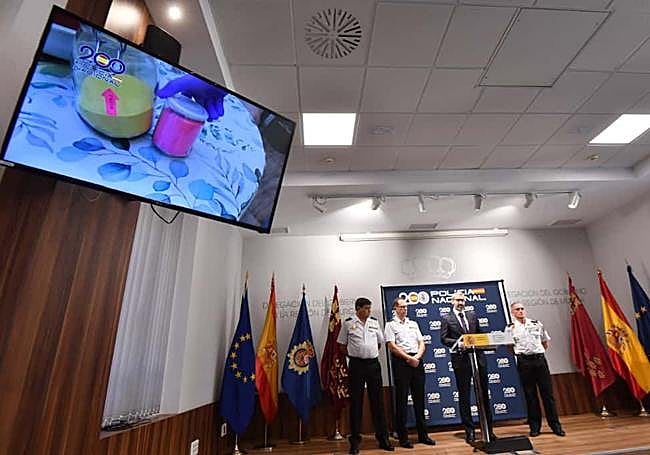 La presentación, este viernes, de la operación de la Policía Nacional.