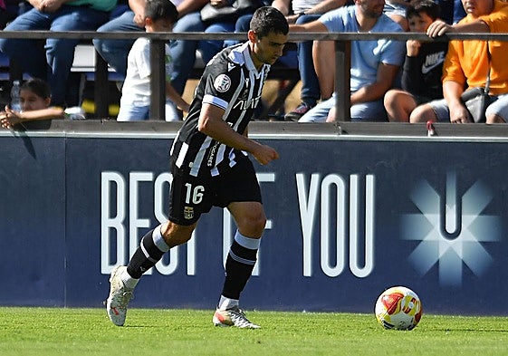 Ander Martín, en el partido contra el Marbella.