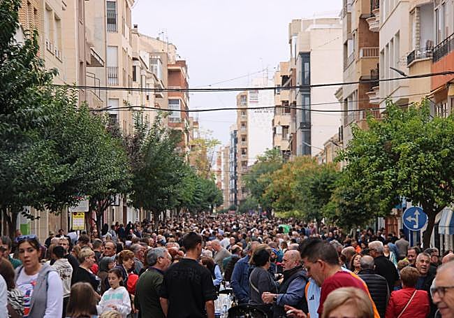 El centro de Yecla, este domingo, a rebosar.