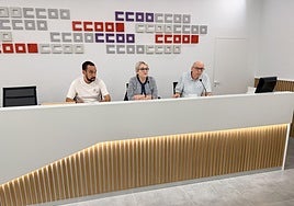 Francisco Jesús Monteagudo, Inmaculada Mirete y Francisco Saura.