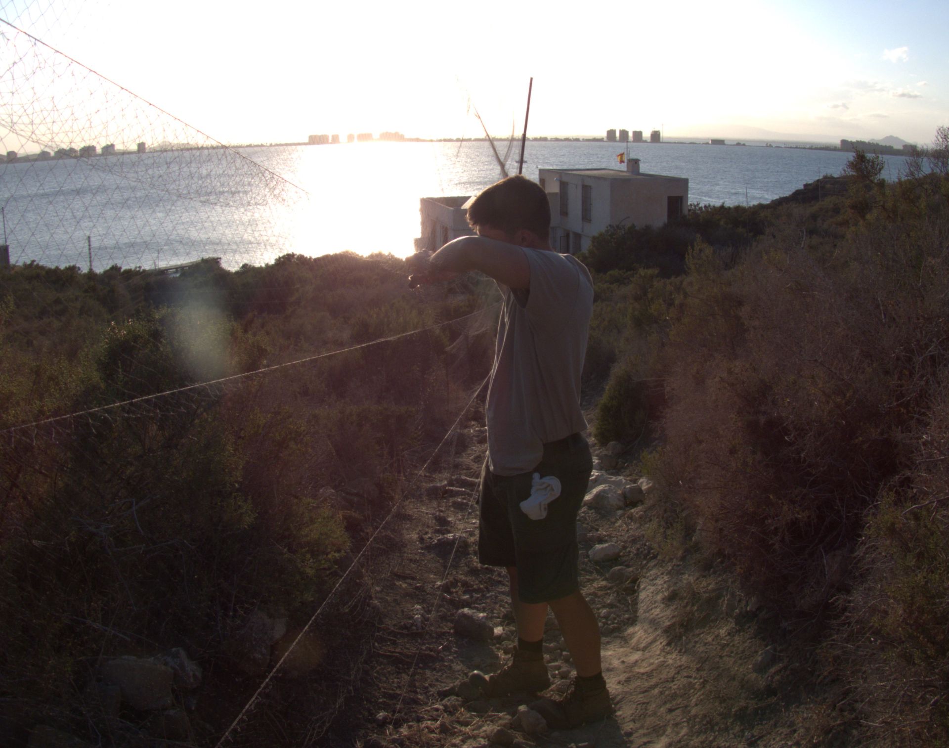 Anillamiento de aves a su paso por Isla Grosa