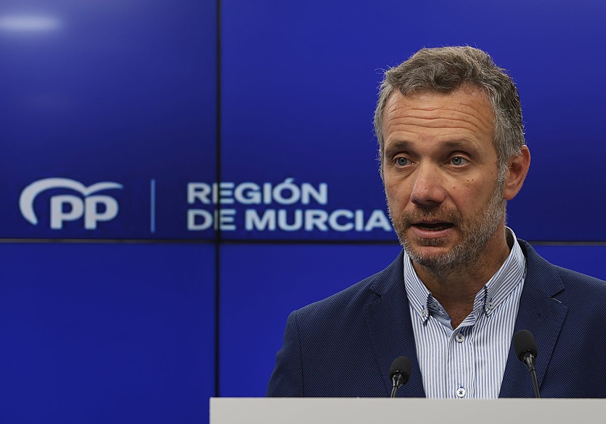 Joaquín Segado, portavoz del Grupo Parlamentario Popular en la Asamblea Regional.