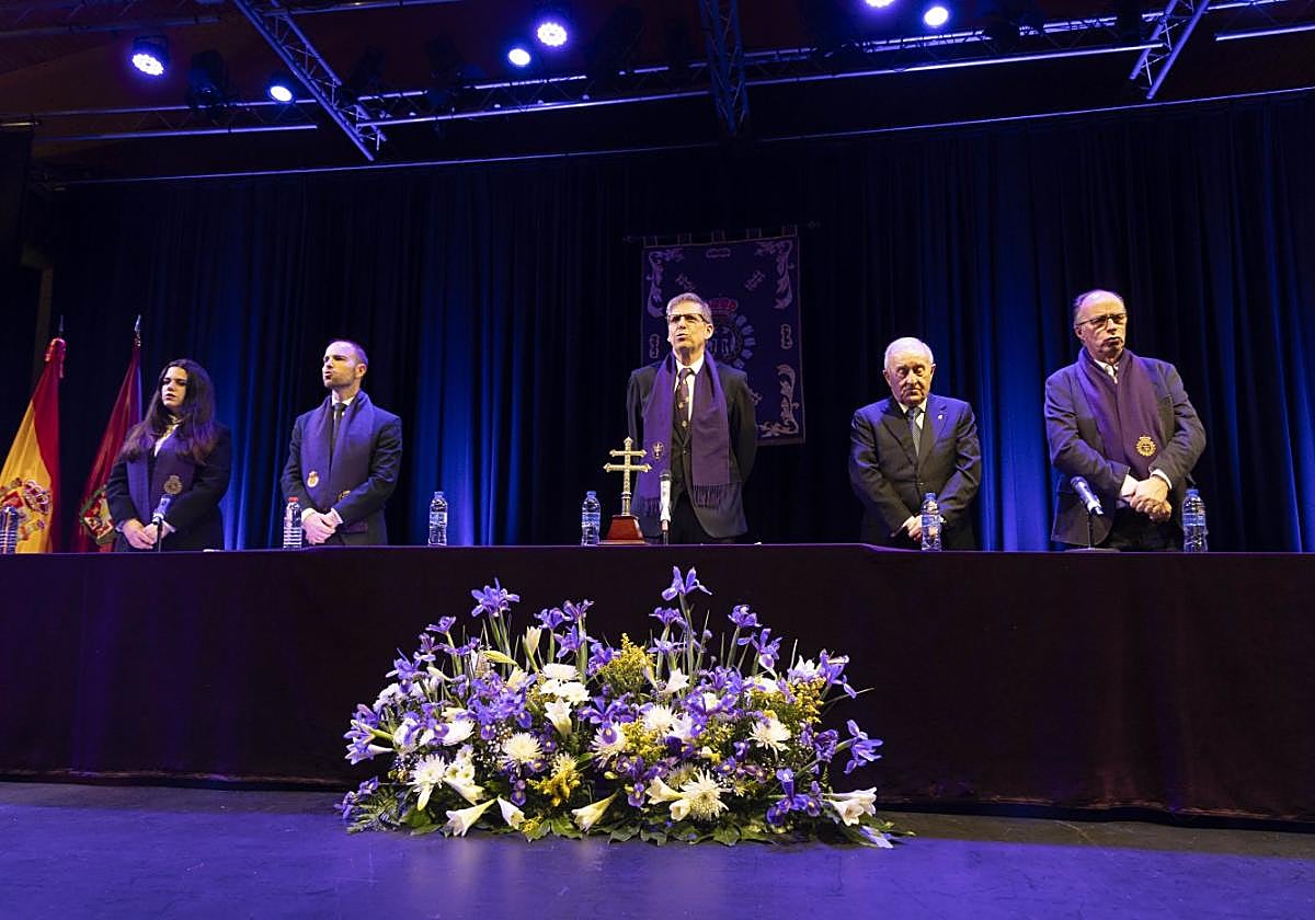 La junta directiva de la Cofradía Marraja en el último Cabildo de Yemas de este año.