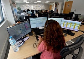 Instalaciones del centro de llamadas, en una imagen de archivo.