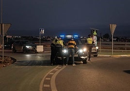 Control de la Policía Local, en una imagen de archivo.