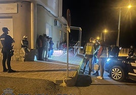 Operativo policial en Mazarrón.