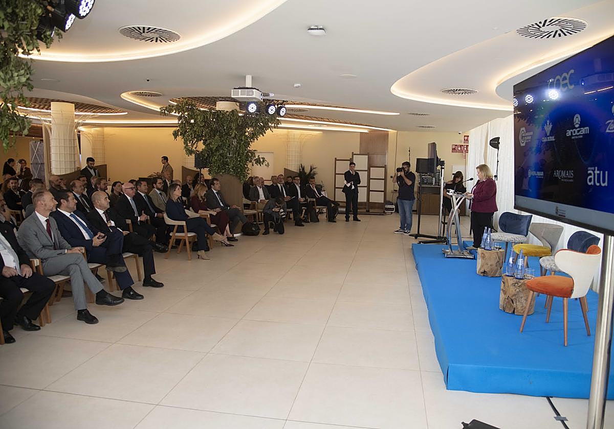 Ana Correa, este martes, durante la Jornada de Dirigentes Empresariales en Cartagena.
