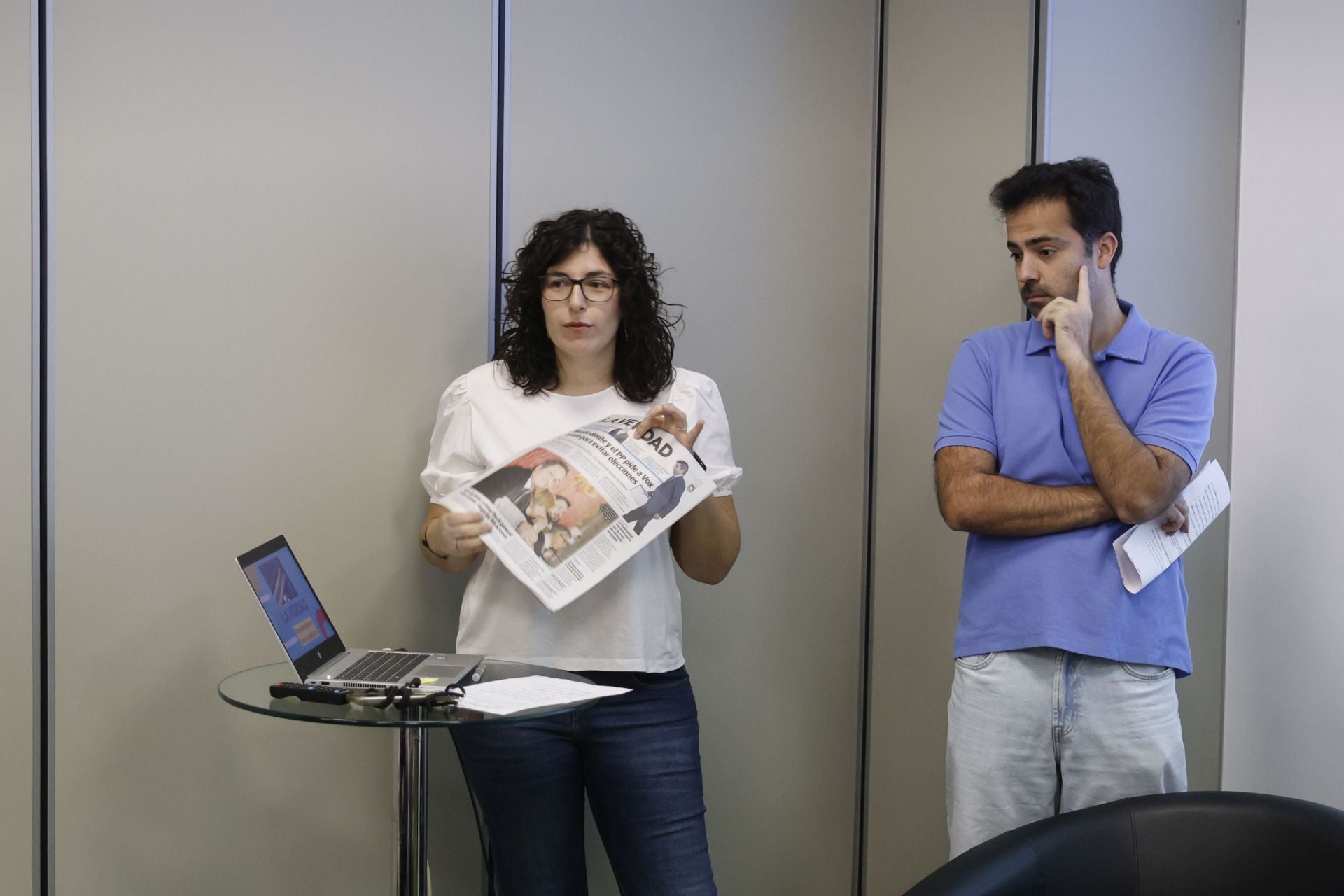 Visita del colegio Federico de Arce Martínez a LA VERDAD, en imágenes
