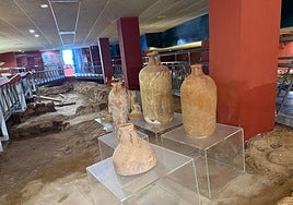 Instalaciones de la factoría romana de salazones de Puerto de Mazarrón.