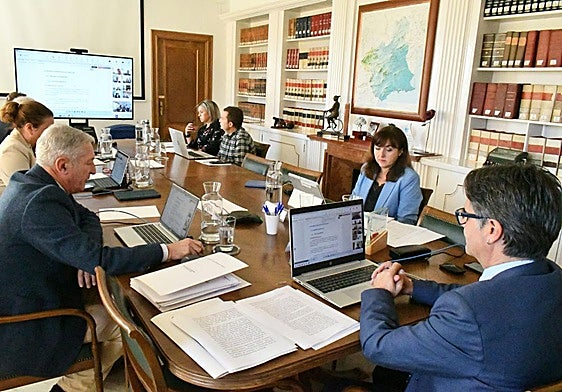 Sesión del Comité Ejecutivo de la Mancomunidad, este viernes.