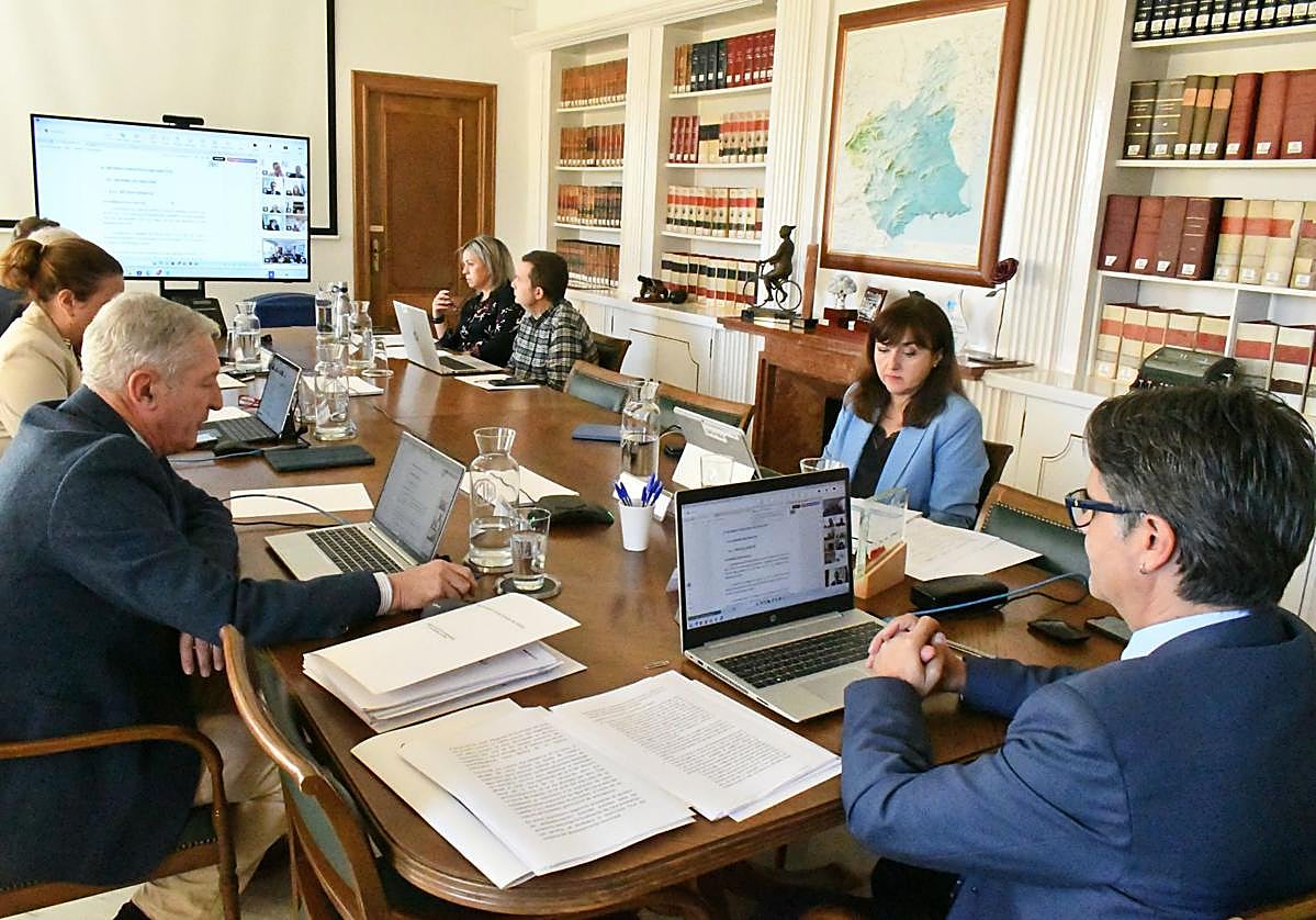 Sesión del Comité Ejecutivo de la Mancomunidad, este viernes.