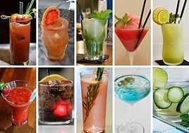 Cócteles sin alcohol.