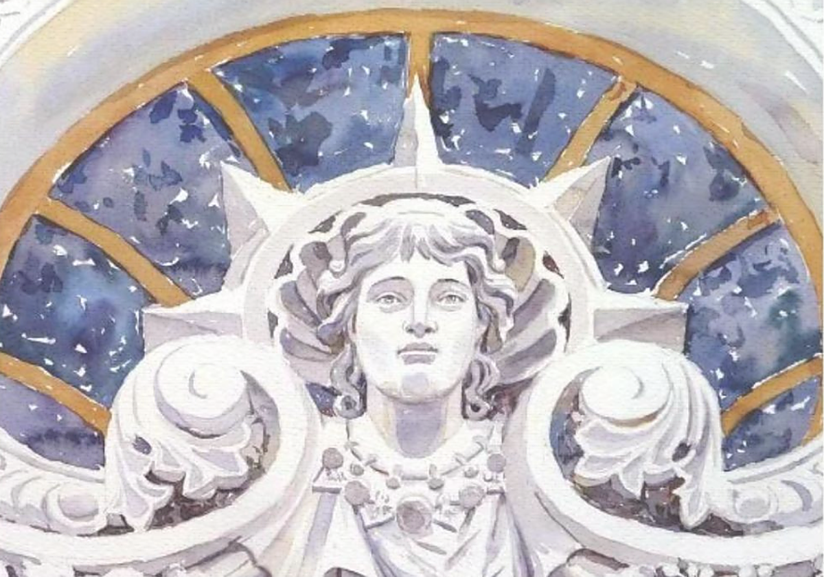 Obra que ilustra el cartel de esta edición inspirada en el arco del Real Casino.