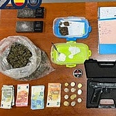 Lo intervenido por los agentes.