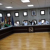 Sesión del Pleno del Ayuntamiento de San Pedro del Pinatar, en una foto de archivo.