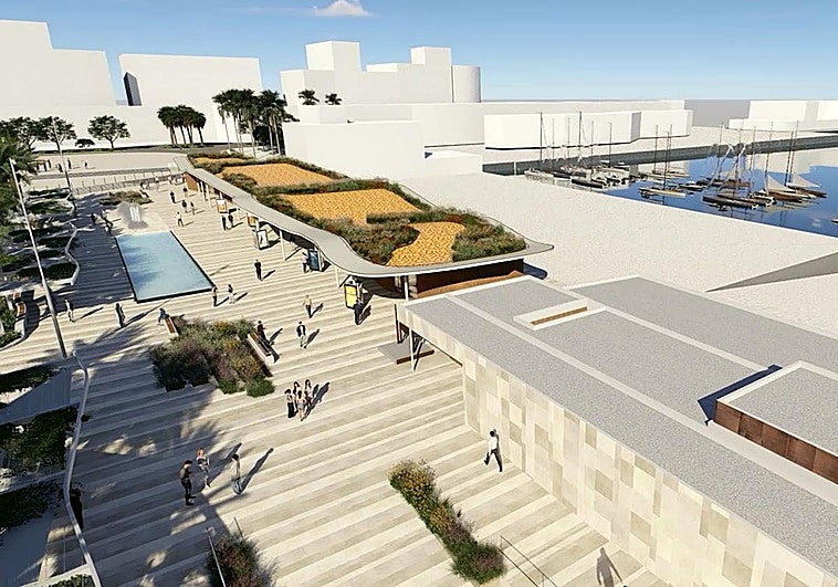 Recreación mostrada por la Autoridad Portuaria durante la presentación del nuevo paseo que construirán en el camino a la terminal de cruceros.