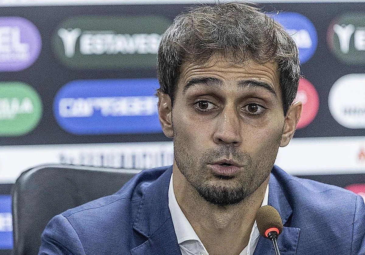 Alejandro Arribas durante su comparecencia del 30 de octubre en el Cartagonova.