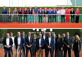 Los equipos que forman las dos candidaturas.