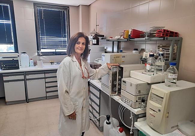 La catedrática Elisa Escudero Pastor, en el laboratorio.