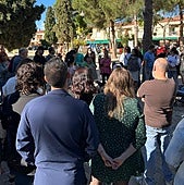 Un momento de la asamblea de padres celebrada el domingo.