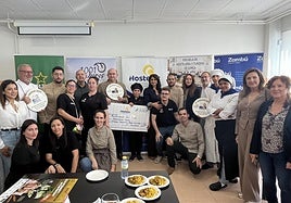 Los premiados en las jornadas gastronómicas.