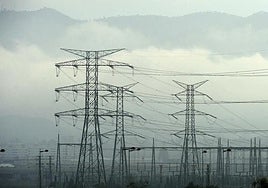 Torres eléctricas, en una imagen de archivo.