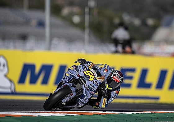 Fermín Aldeguer ayer en en Cheste (Valencia).
